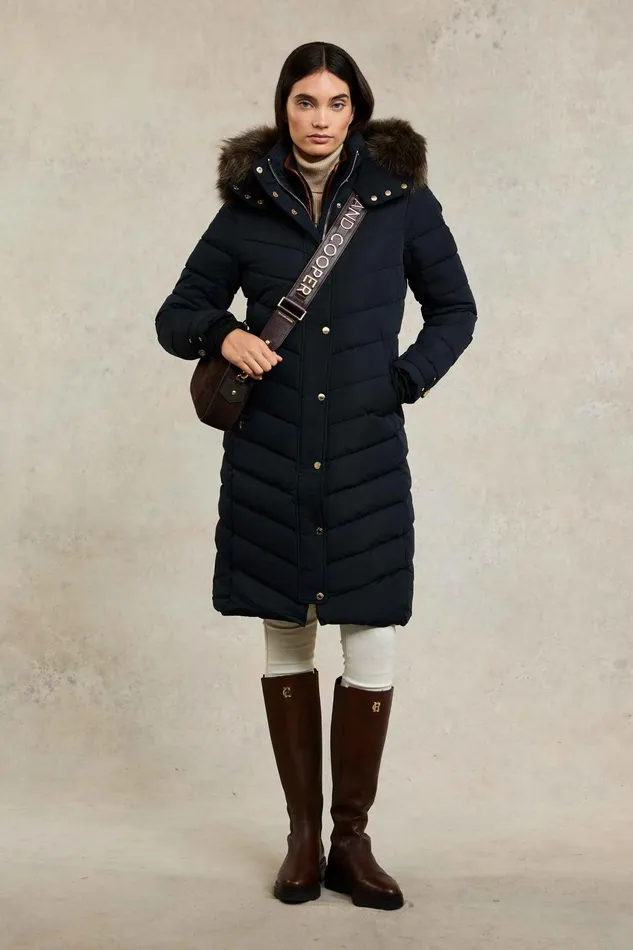 Holland Cooper Coats Women Chamonix Coat Ink Navy Holland Cooper Coats Women Chamonix Coat Ink Navy