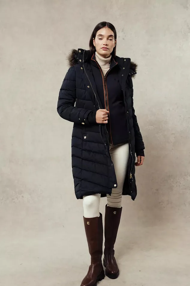 Holland Cooper Coats Women Chamonix Coat Ink Navy Holland Cooper Coats Women Chamonix Coat Ink Navy