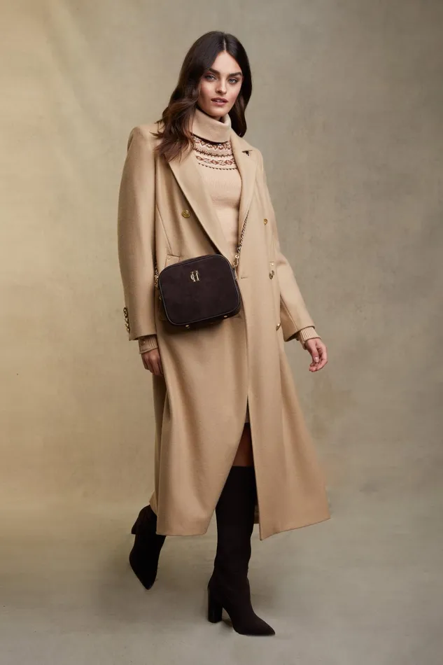 Holland Cooper Dresses Women Jennifer Knit Dress Camel Holland Cooper Dresses Women Jennifer Knit Dress Camel