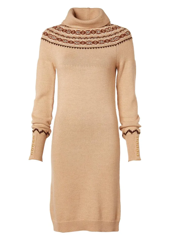 Holland Cooper Dresses Women Jennifer Knit Dress Camel Holland Cooper Dresses Women Jennifer Knit Dress Camel