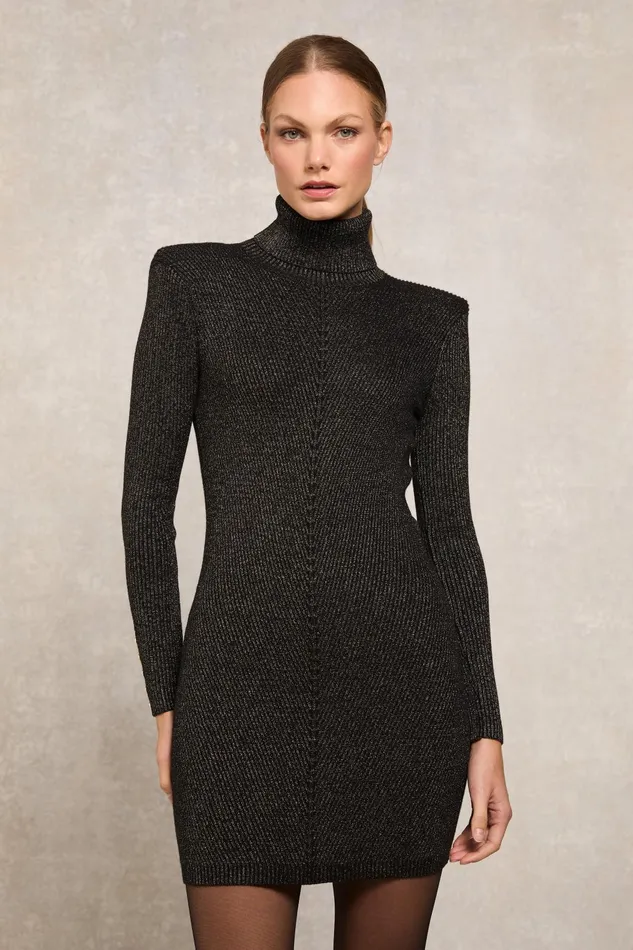 Holland Cooper Dresses Women Kensington Mini Dress Black Gold Holland Cooper Dresses Women Kensington Mini Dress Black Gold