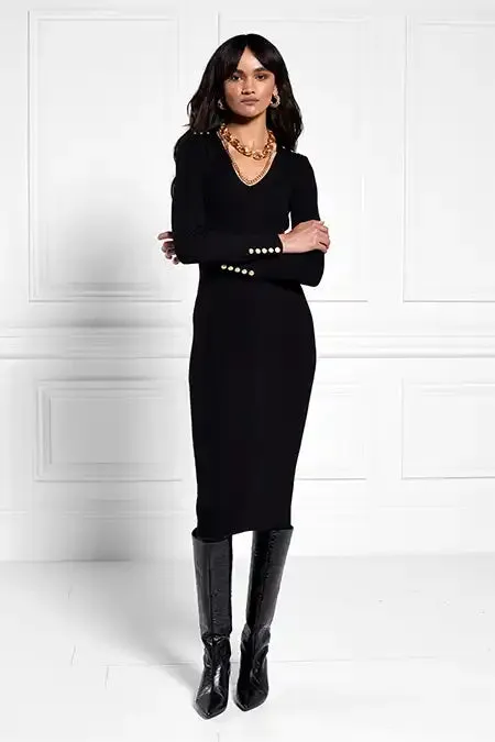 Holland Cooper Dresses Women Kensington VNeck Midi Dress Holland Cooper Dresses Women Kensington VNeck Midi Dress
