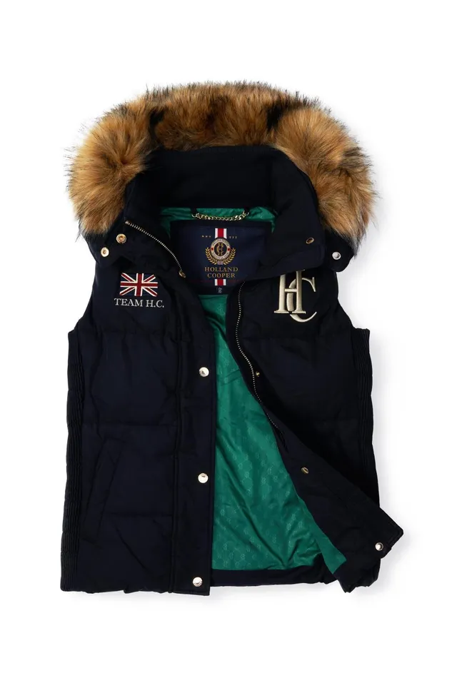 Holland Cooper Gilets Women Team Gilet Ink Navy