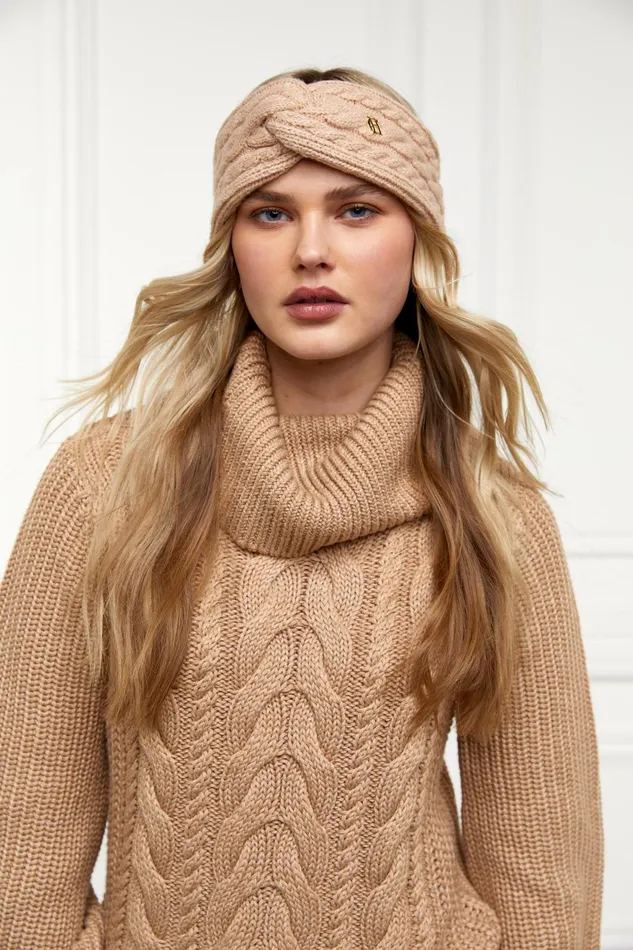 Holland Cooper Hats and Headbands Women Cortina Headband Camel Holland Cooper Hats and Headbands Women Cortina Headband Camel