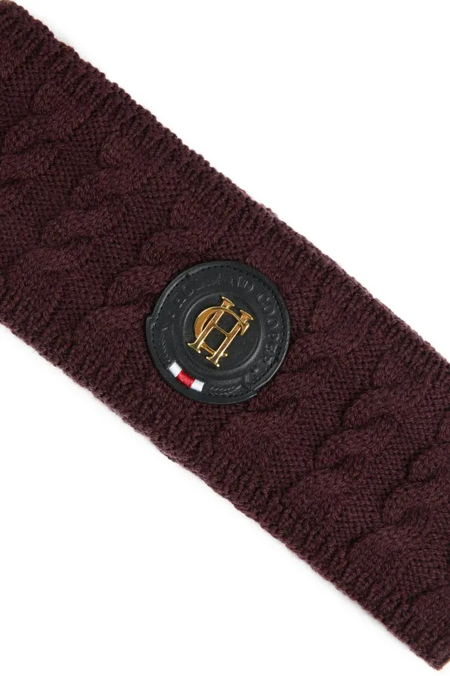 Holland Cooper Hats and Headbands Women Luxe Cable Knit Headband Mulberry Holland Cooper Hats and Headbands Women Luxe Cable Knit Headband Mulberry