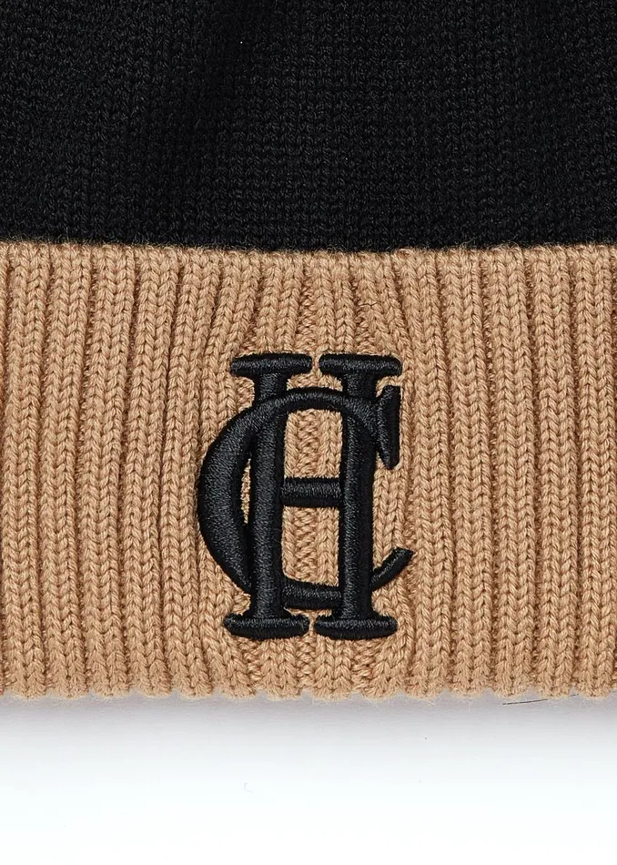 Holland Cooper Headwear Women Chelsea Merino Bobble Hat Black Holland Cooper Headwear Women Chelsea Merino Bobble Hat Black