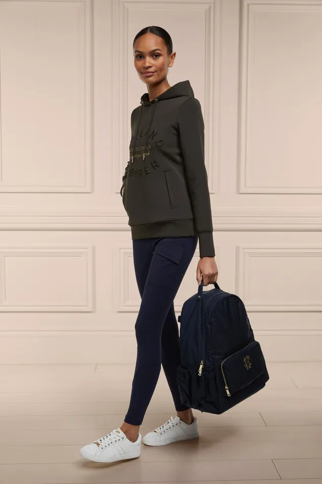 Holland Cooper Hoodies and Sweatshirts Women Crystal Hoodie Heritage Khaki Holland Cooper Hoodies and Sweatshirts Women Crystal Hoodie Heritage Khaki