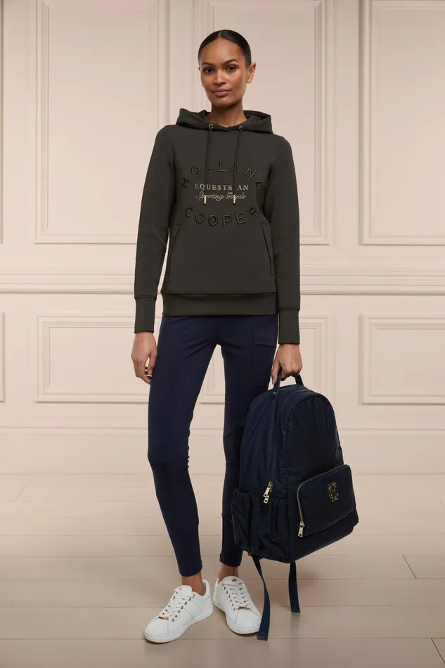 Holland Cooper Hoodies and Sweatshirts Women Crystal Hoodie Heritage Khaki Holland Cooper Hoodies and Sweatshirts Women Crystal Hoodie Heritage Khaki