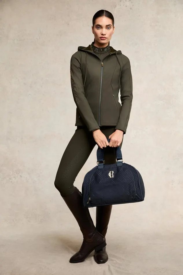 Holland Cooper Jackets Women Crystal Zip Hoodie Dark Olive Holland Cooper Jackets Women Crystal Zip Hoodie Dark Olive