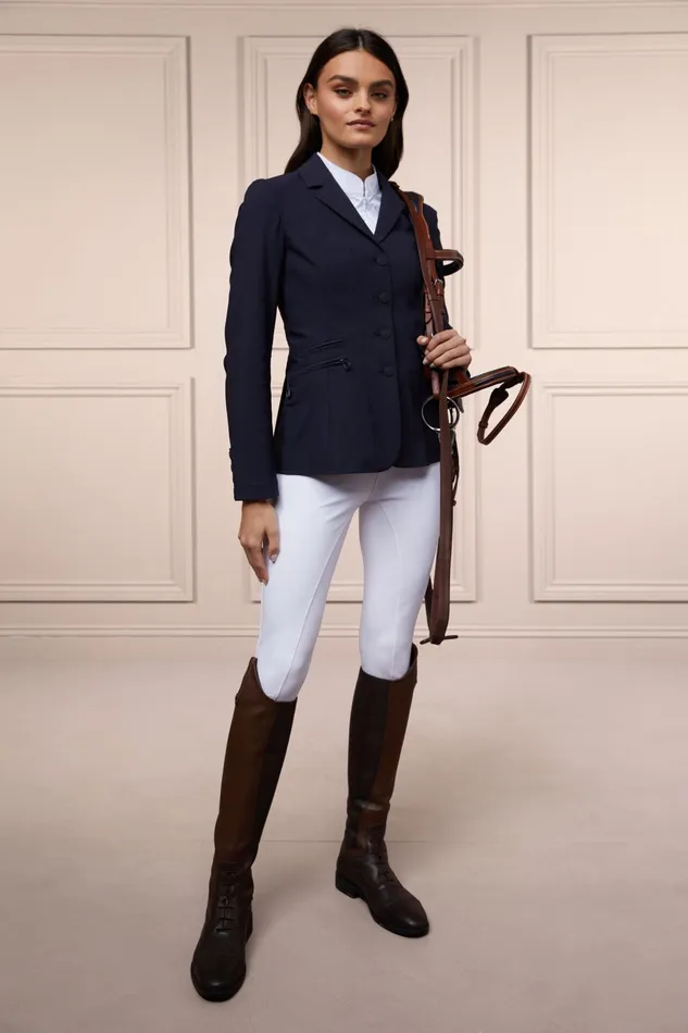 Holland Cooper Jackets Women The Competition Jacket Matte Ink Navy Holland Cooper Jackets Women The Competition Jacket Matte Ink Navy