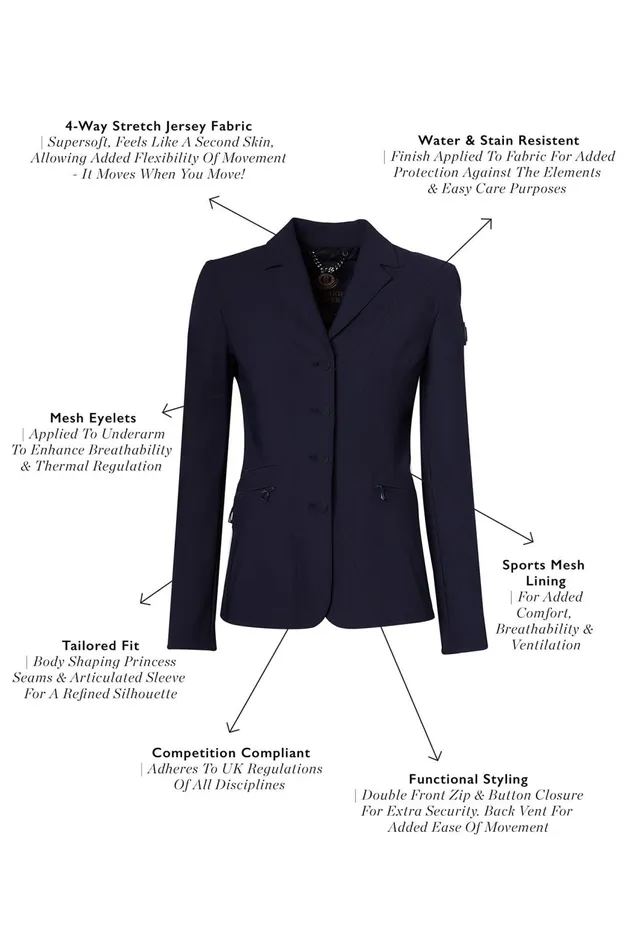 Holland Cooper Jackets Women The Competition Jacket Matte Ink Navy Holland Cooper Jackets Women The Competition Jacket Matte Ink Navy