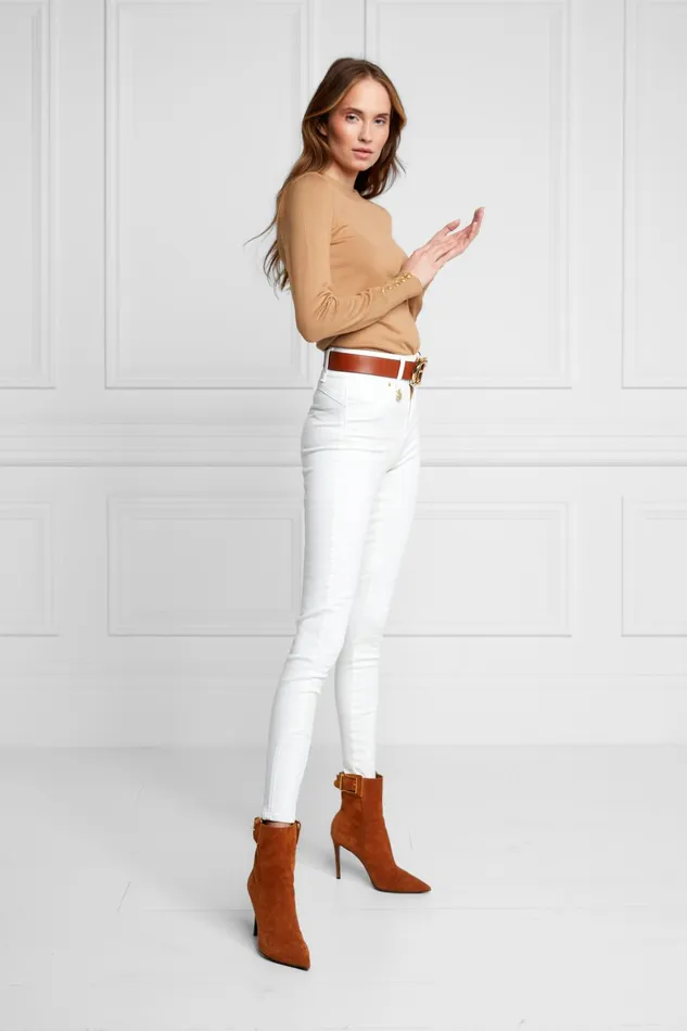Holland Cooper Jeans Women Jodhpur Jean Optic White Holland Cooper Jeans Women Jodhpur Jean Optic White