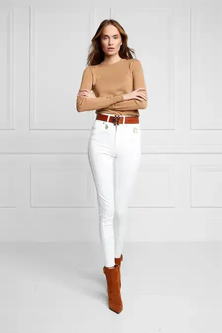 Holland Cooper Jeans Women Jodhpur Jean Optic White Holland Cooper Jeans Women Jodhpur Jean Optic White