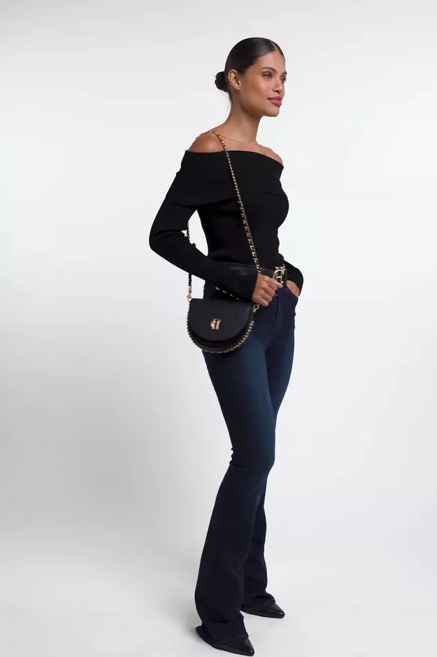 Holland Cooper Knitwear Women Bardot Knit Black Holland Cooper Knitwear Women Bardot Knit Black