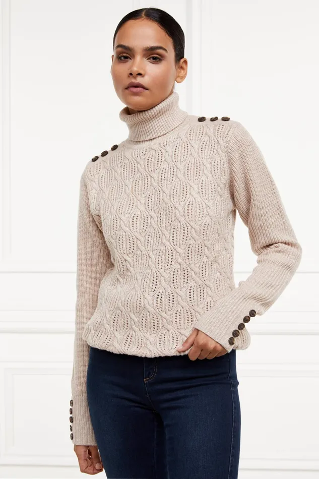 Holland Cooper Knitwear Women Cotswold Roll Neck Knit