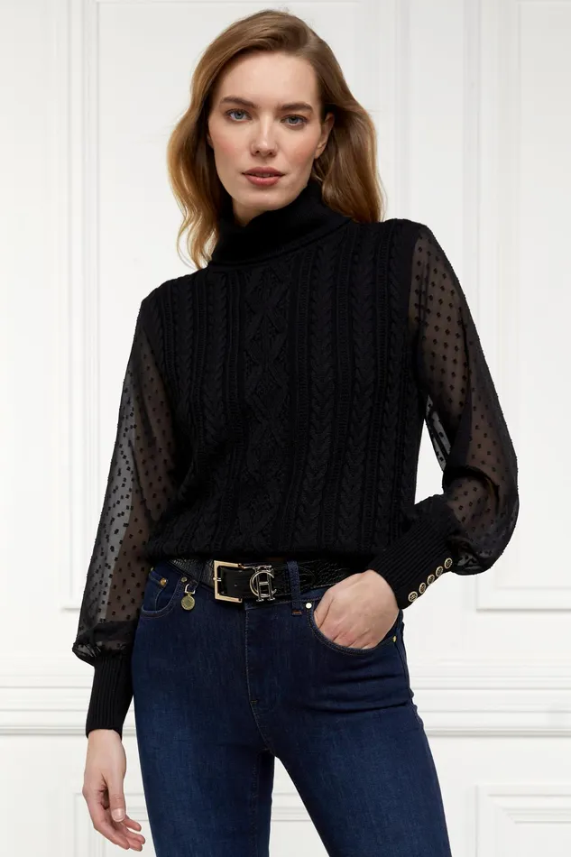 Holland Cooper Knitwear Women Featherton Roll Neck Knit