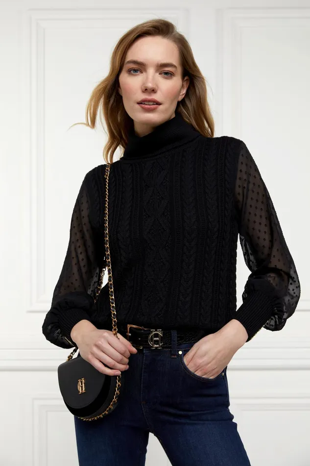 Holland Cooper Knitwear Women Featherton Roll Neck Knit Holland Cooper Knitwear Women Featherton Roll Neck Knit