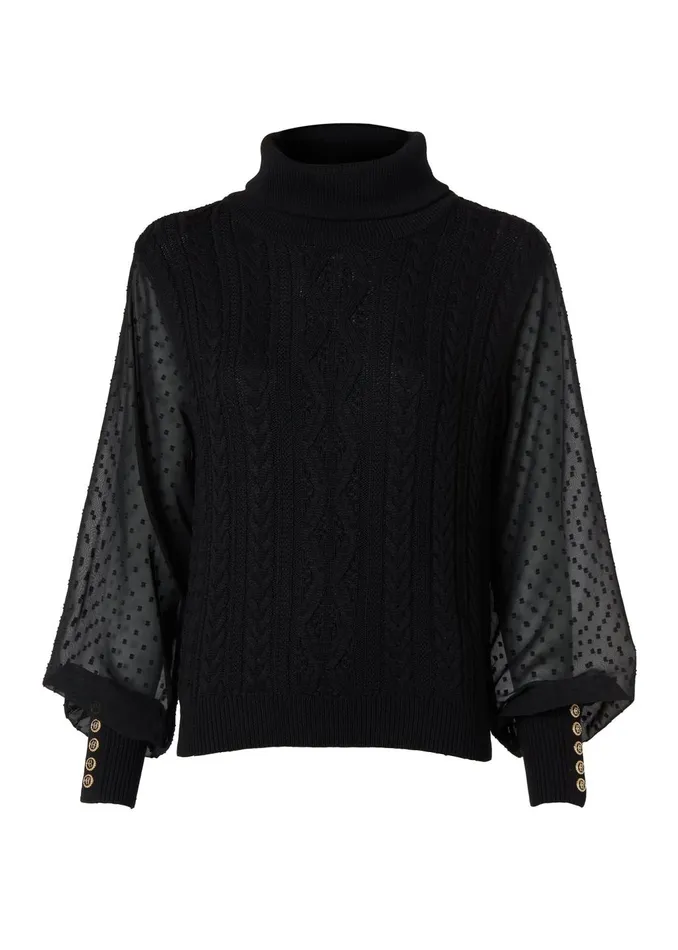 Holland Cooper Knitwear Women Featherton Roll Neck Knit Holland Cooper Knitwear Women Featherton Roll Neck Knit