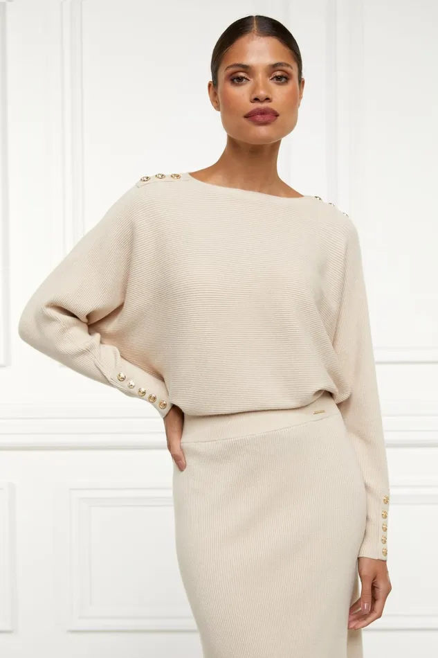 Holland Cooper Knitwear Women Leyla Knit Oatmeal