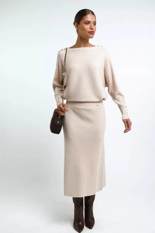 Holland Cooper Knitwear Women Leyla Knit Oatmeal Holland Cooper Knitwear Women Leyla Knit Oatmeal