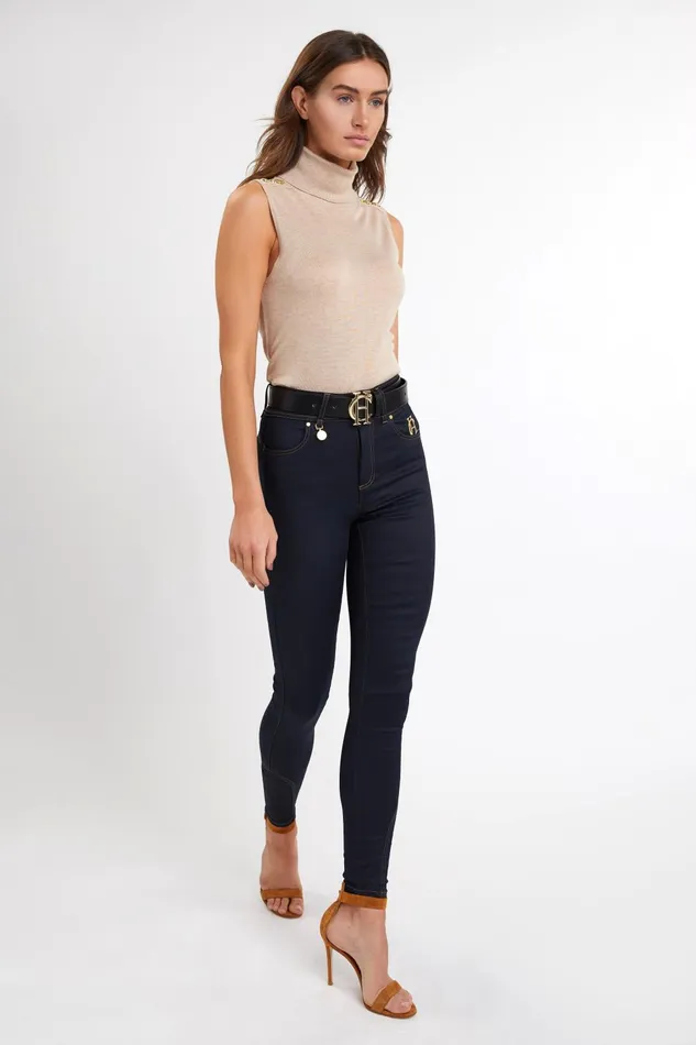 Holland Cooper Knitwear Women Luxury Sleeveless Roll Neck Camel Holland Cooper Knitwear Women Luxury Sleeveless Roll Neck Camel