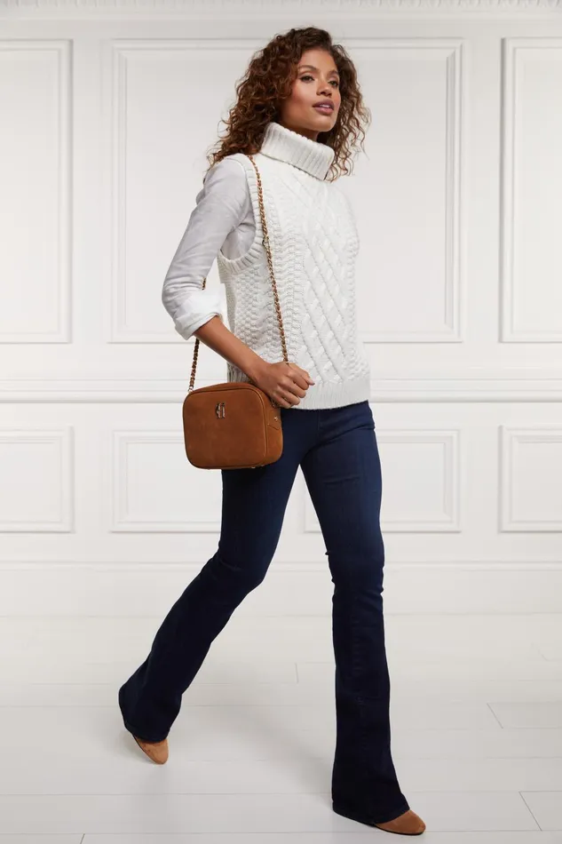 Holland Cooper Knitwear Women Sleeveless Knit Oyster Holland Cooper Knitwear Women Sleeveless Knit Oyster