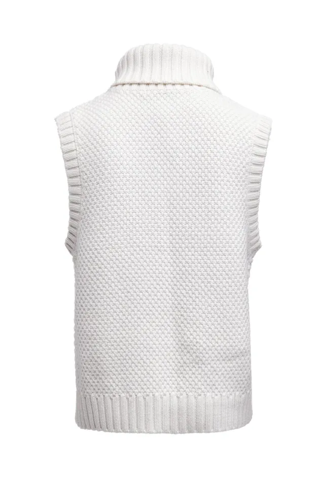 Holland Cooper Knitwear Women Sleeveless Knit Oyster Holland Cooper Knitwear Women Sleeveless Knit Oyster