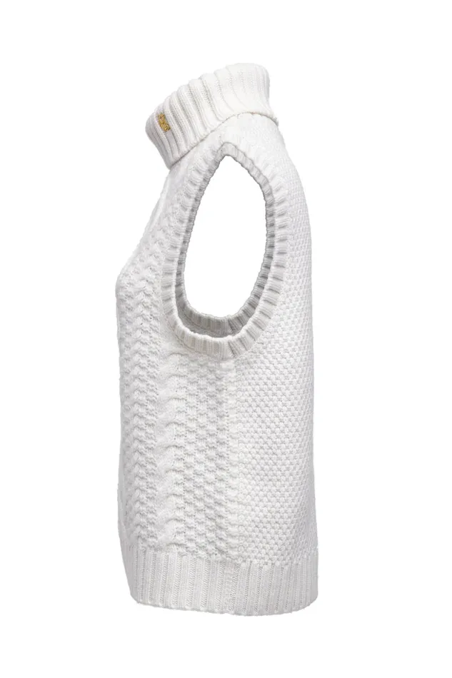 Holland Cooper Knitwear Women Sleeveless Knit Oyster Holland Cooper Knitwear Women Sleeveless Knit Oyster