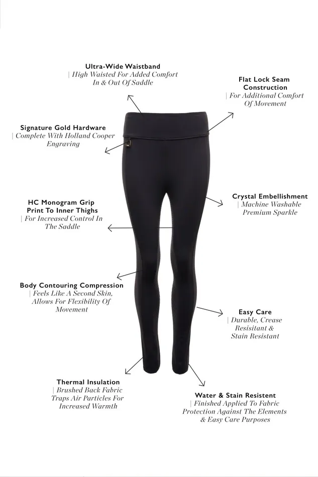 Holland Cooper Leggings Women Beauford Legging Black Holland Cooper Leggings Women Beauford Legging Black