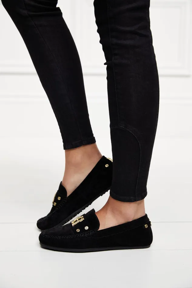 Holland Cooper Loafers Women The Driving Loafer Black Holland Cooper Loafers Women The Driving Loafer Black