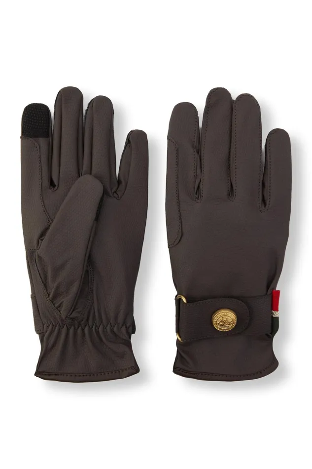 Holland Cooper Riding Gloves Women Riding Glove Chocolate