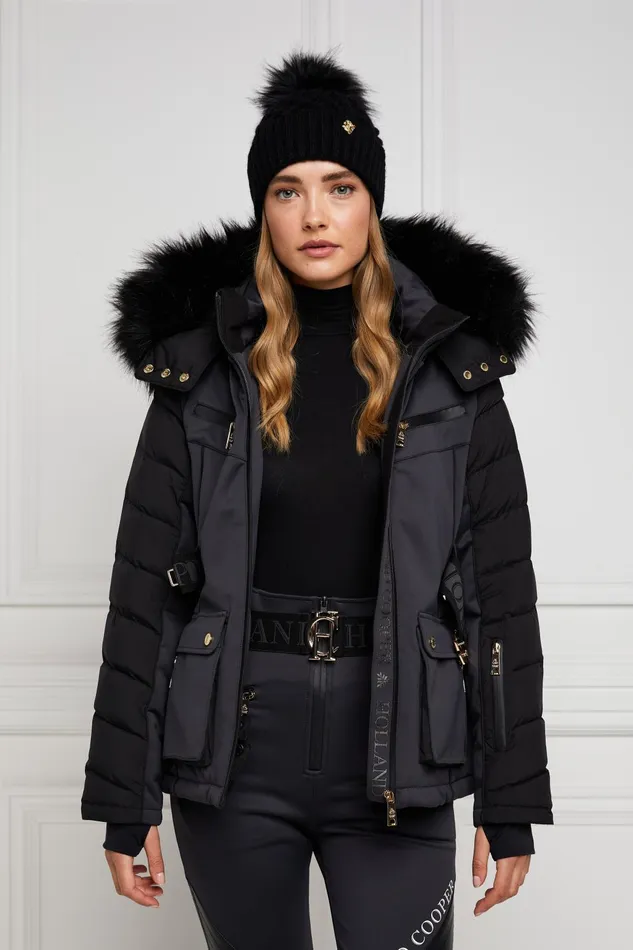 Holland Cooper Salopettes Women Ski Jacket Black