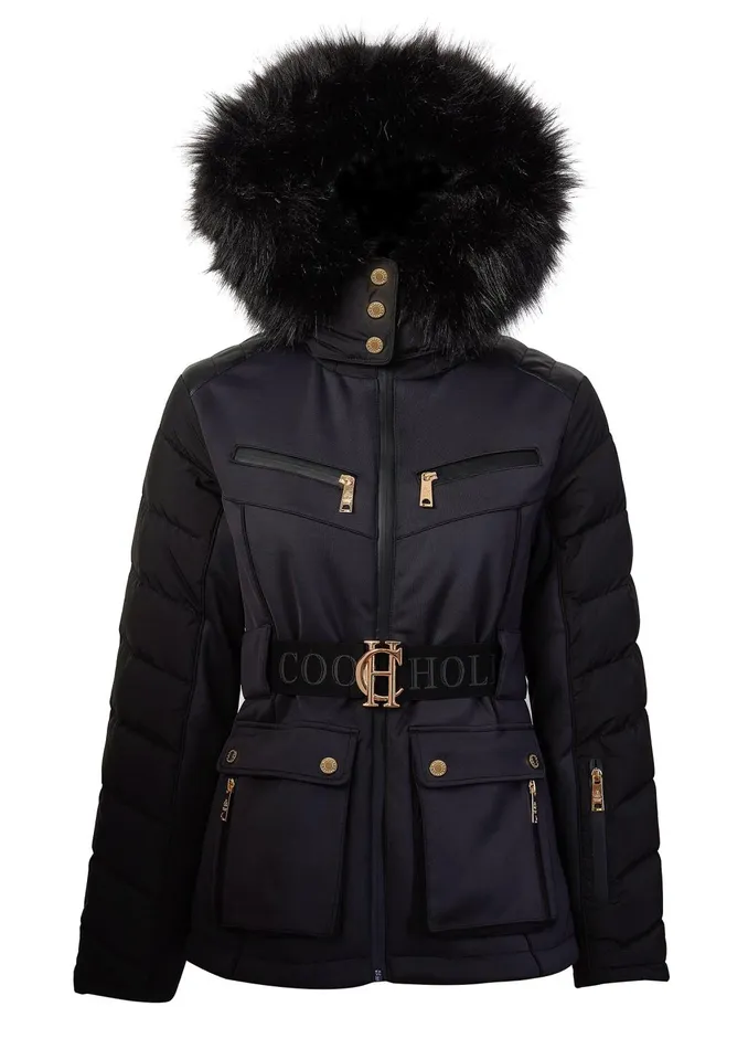 Holland Cooper Salopettes Women Ski Jacket Black