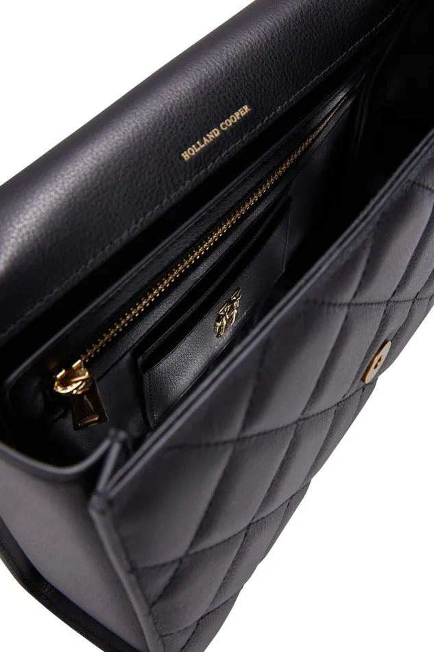 Holland Cooper Shoulder Bags Women Knightsbridge Shoulder Bag Black Holland Cooper Shoulder Bags Women Knightsbridge Shoulder Bag Black