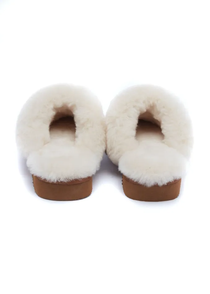 Holland Cooper Sleepwear Women HC Shearling Slipper Tan Holland Cooper Sleepwear Women HC Shearling Slipper Tan