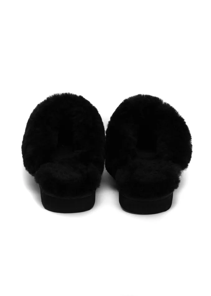 Holland Cooper Slippers Women HC Shearling Slipper Black Holland Cooper Slippers Women HC Shearling Slipper Black
