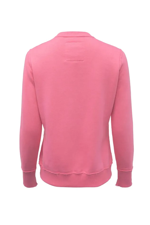Holland Cooper Sweatshirts Women Varsity Crew Peony Pink Holland Cooper Sweatshirts Women Varsity Crew Peony Pink