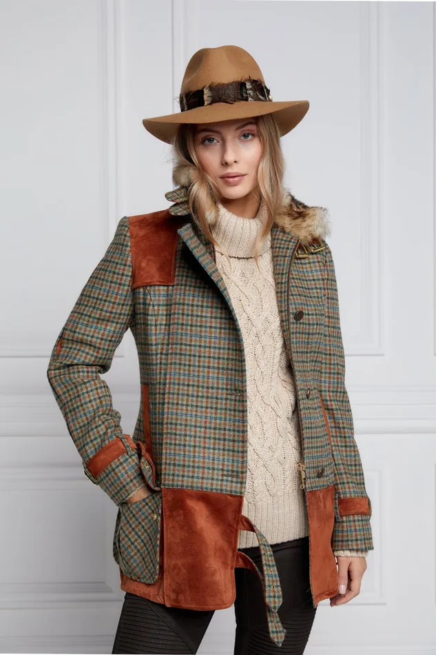 Holland Cooper Tailoring Women Balmoral Field Jacket Bredon Tweed