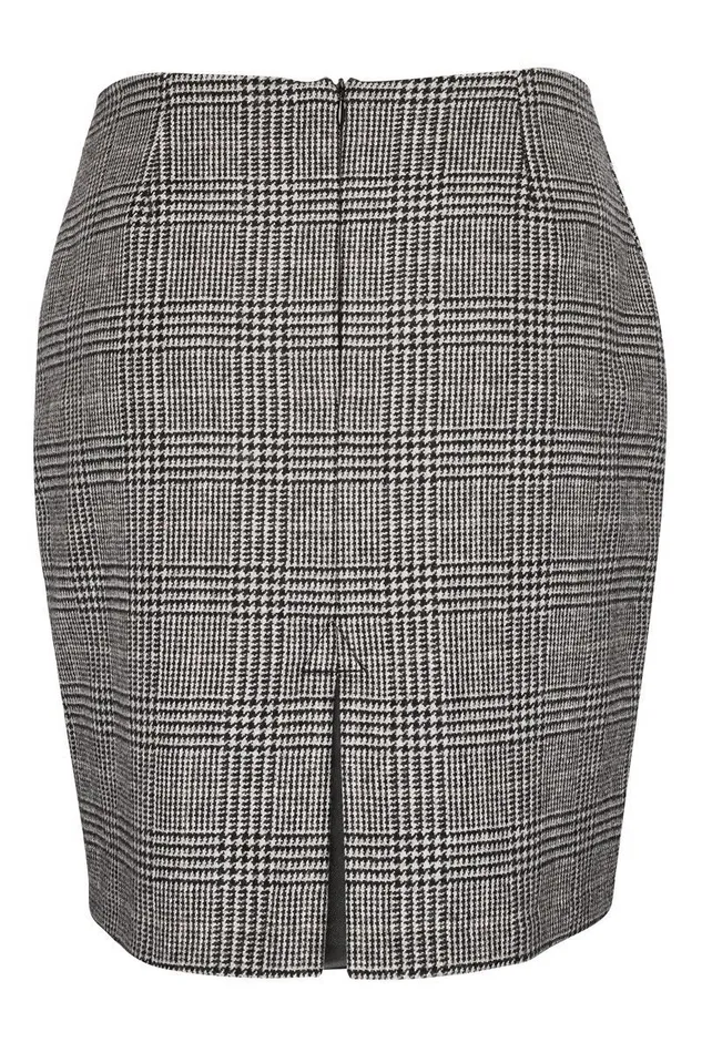 Holland Cooper Tailoring Women Chelsea Skirt Prince Of Wales Black Holland Cooper Tailoring Women Chelsea Skirt Prince Of Wales Black