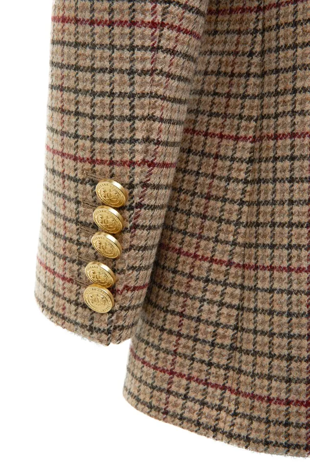 Holland Cooper Tailoring Women Double Breasted Blazer Charlton Tweed