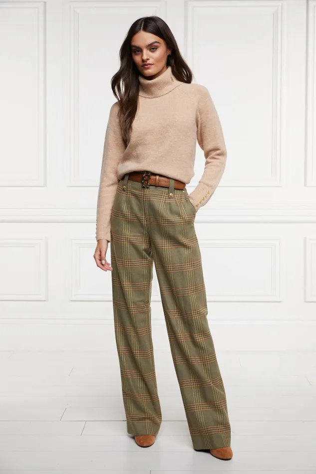 Holland Cooper Tailoring Women High Waisted Straight Trouser Leveret