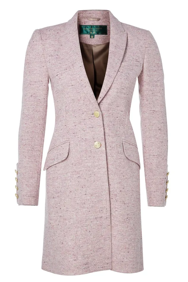Holland Cooper Tailoring Women Kempton Coat Anniversary Pink