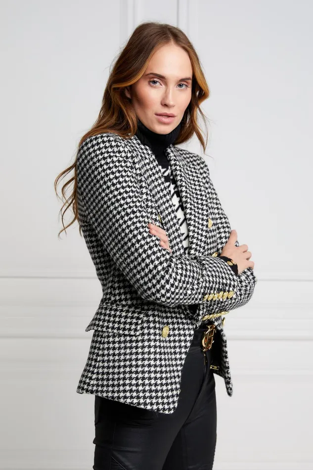 Holland Cooper Tailoring Women Knightsbridge Blazer Houndstooth
