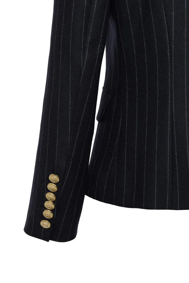 Holland Cooper Tailoring Women Knightsbridge Blazer Navy Chalk Pinstripe