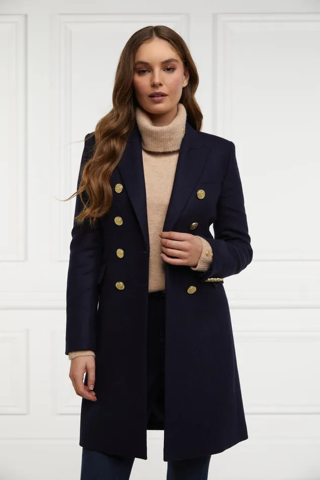 Holland Cooper Tailoring Women Knightsbridge Coat Navy