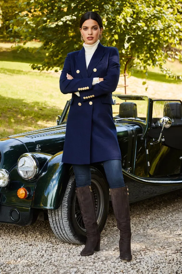 Holland Cooper Tailoring Women Knightsbridge Coat Navy