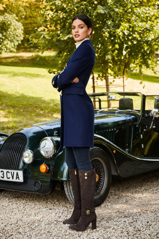 Holland Cooper Tailoring Women Knightsbridge Coat Navy