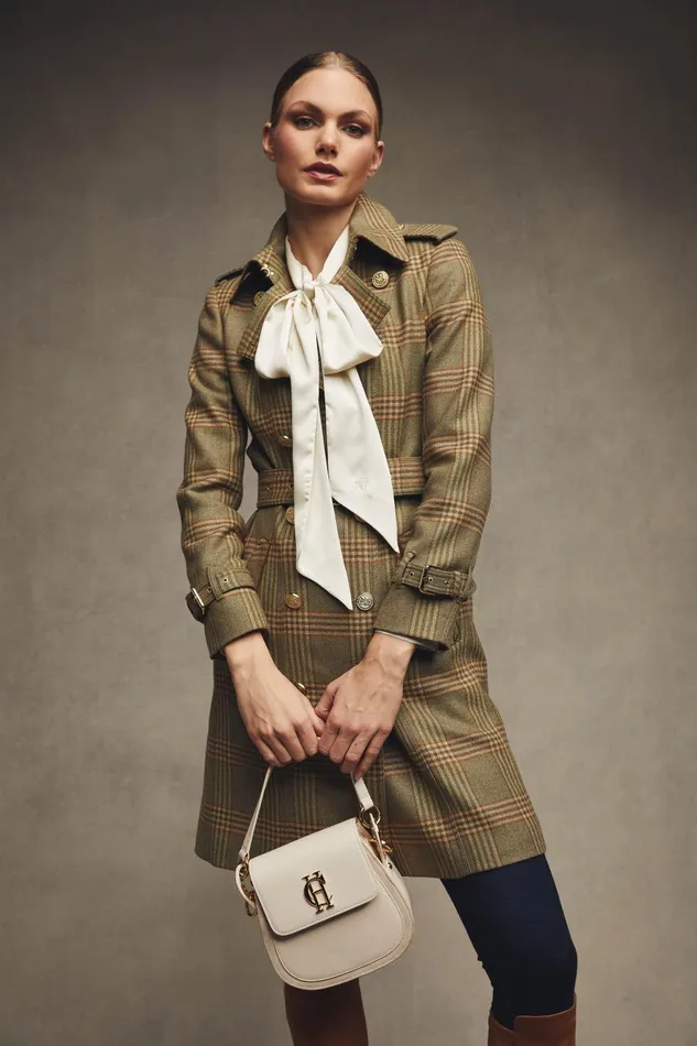 Holland Cooper Tailoring Women Marlborough Trench Coat Leveret