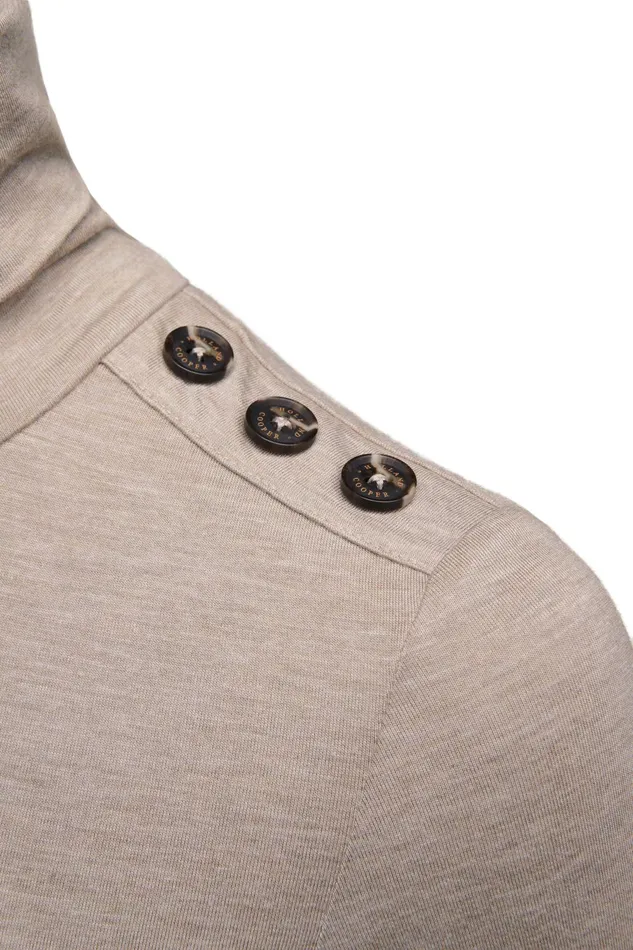 Holland Cooper Tops Women Essential Roll Neck Oatmeal Holland Cooper Tops Women Essential Roll Neck Oatmeal