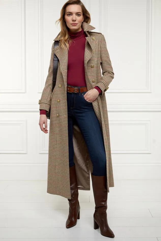 Holland Cooper Tops Women Essential Roll Neck Wine Holland Cooper Tops Women Essential Roll Neck Wine